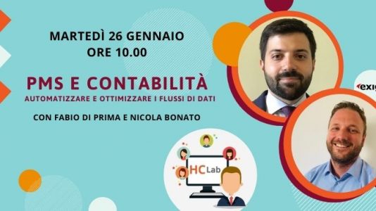 HC Lab. PMS e contabilità alberghiera: automatizzare e ottimizzare i flussi di dati con Fabio Di Prima e Nicola Bonato