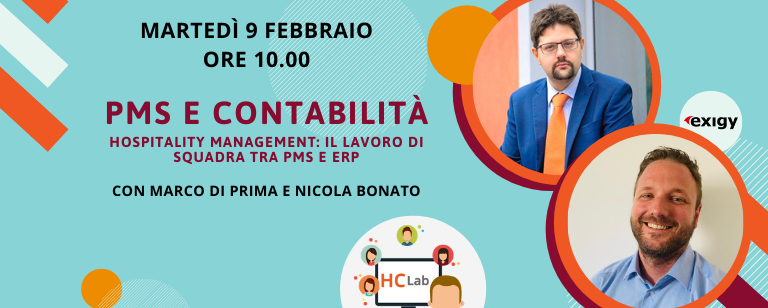 HC Lab. PMS e contabilità alberghiera: Hospitality management con Marco Di Prima e Nicola Bonato