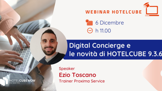 Digital Concierge e le novità di HOTELCUBE v.936